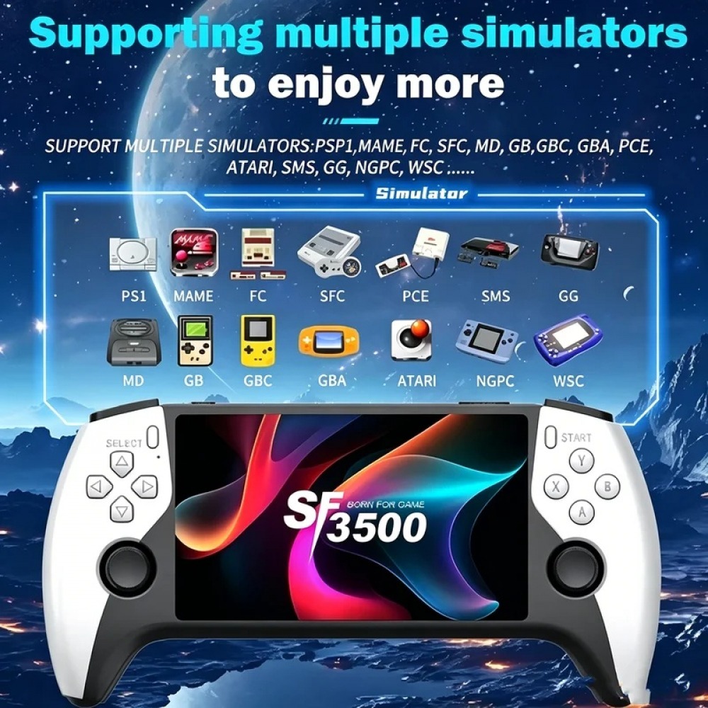 SF3500 เครื่องเล่นเกมพกพาขนาด  - Gaming Console Latest บทวิจารณ์และราคา